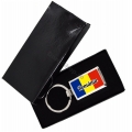 Breloc metalic Romania, tricolor